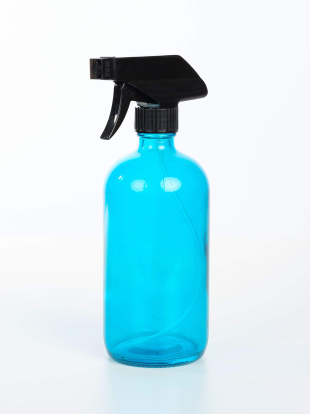 Lavex 16 oz. Blue Plastic Bottle / Sprayer - 3/Pack