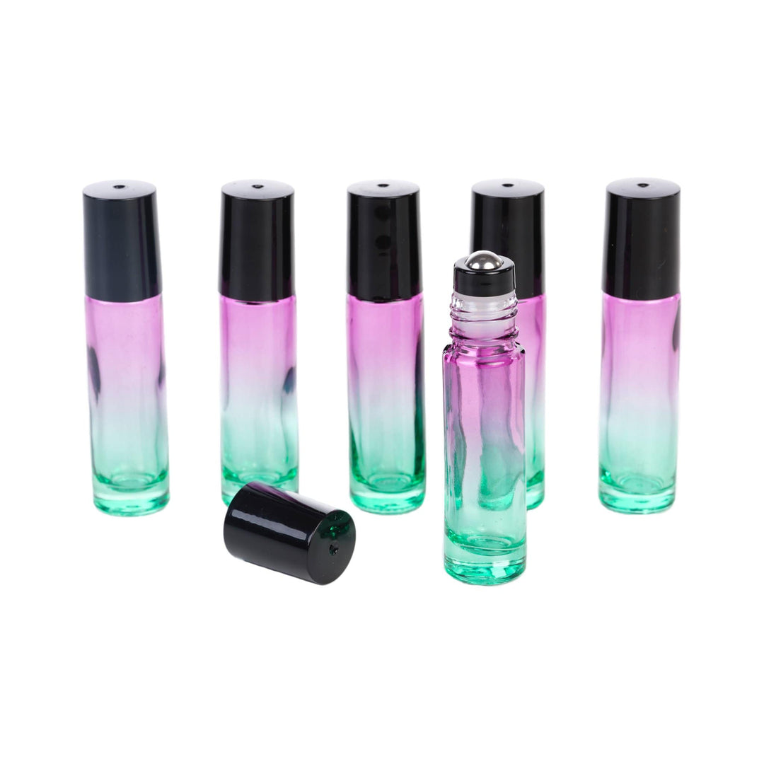 Ombré 5ml & 10ml Essential Oil Glass Roller Bottles – Oil Life